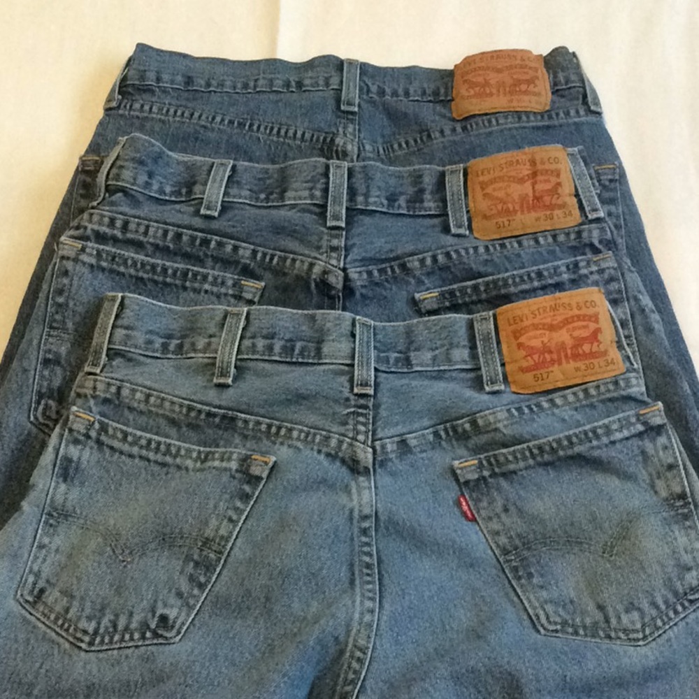 Levi 30x34 (3 pair bundle) of Jeans bootcut, EUC